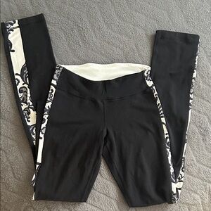 lululemon athletica Black and White Patterned Leggings